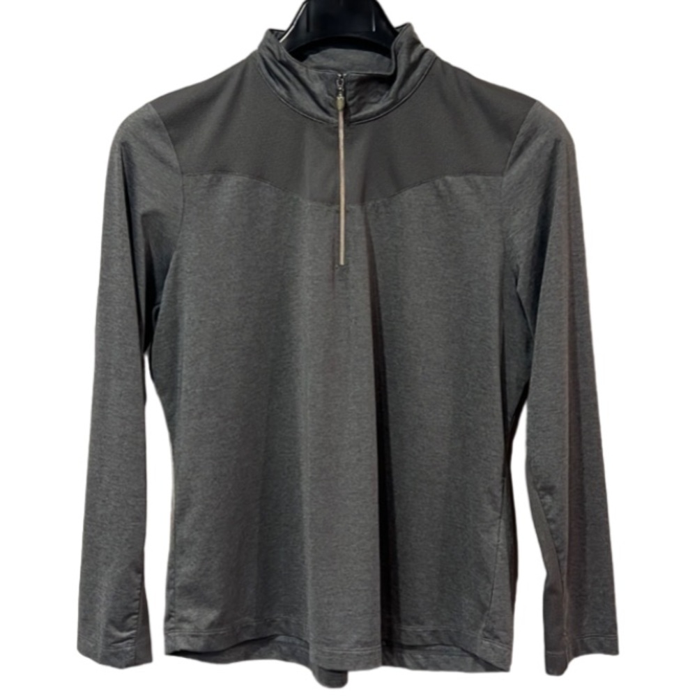 EP Pro Tour Tech Gray Golf Quarter Zip Pullover Jacket Breathable Size XL